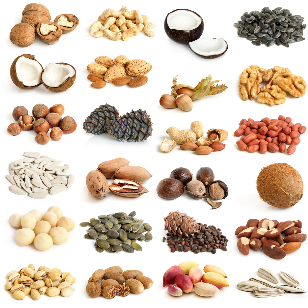 different types of nuts