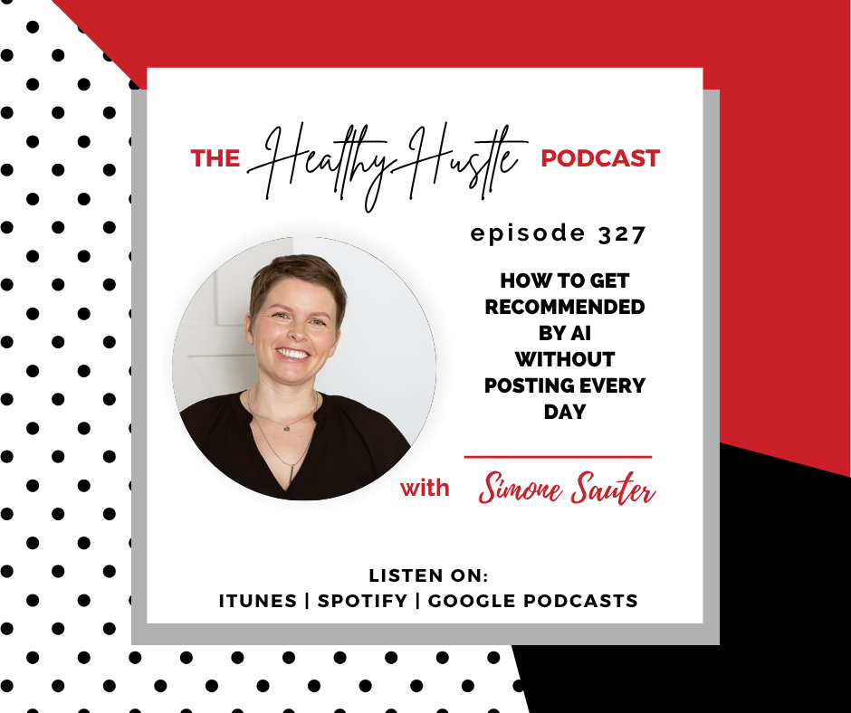 How to Get Recommended by AI Without Posting Every Day with Simone Sauter